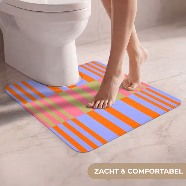 Wc Mat - Abstract - Patroon - Geometrisch - Kleurrijk - Modern — 5
