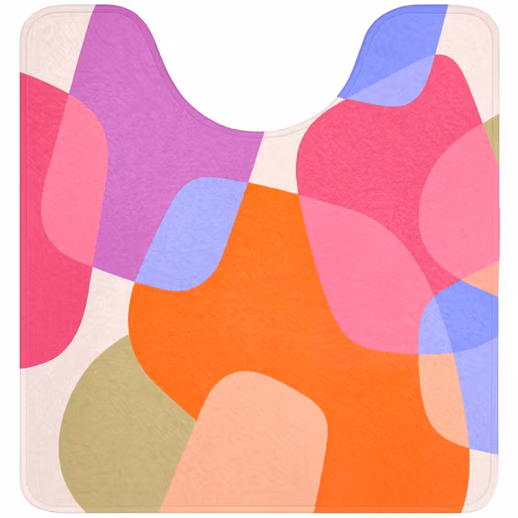 Wc Mat - Abstract - Vormen - Modern - Kleurrijk — 1