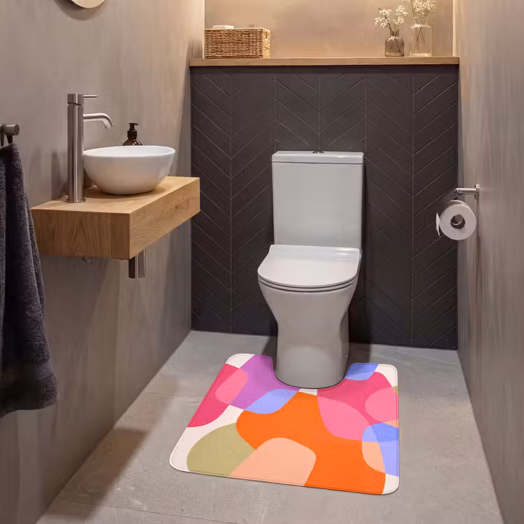 Wc Mat - Abstract - Vormen - Modern - Kleurrijk — 2