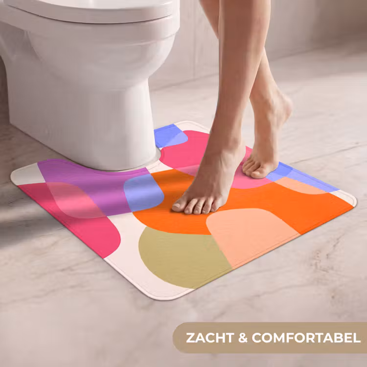 Wc Mat - Abstract - Vormen - Modern - Kleurrijk — 5