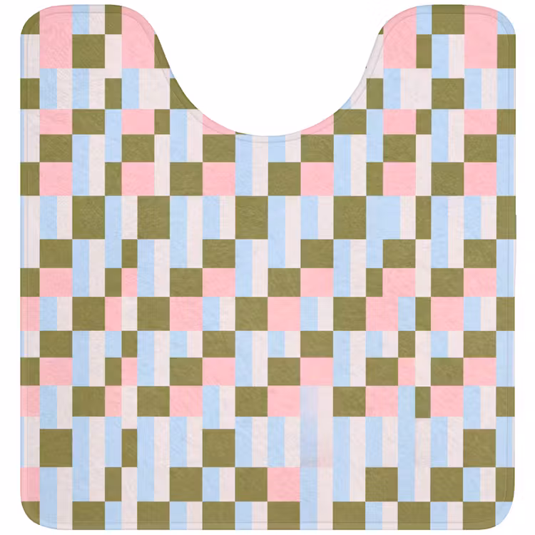 Wc Mat - Patroon - Geometrisch - Abstract - Kleurrijk - Modern — 1
