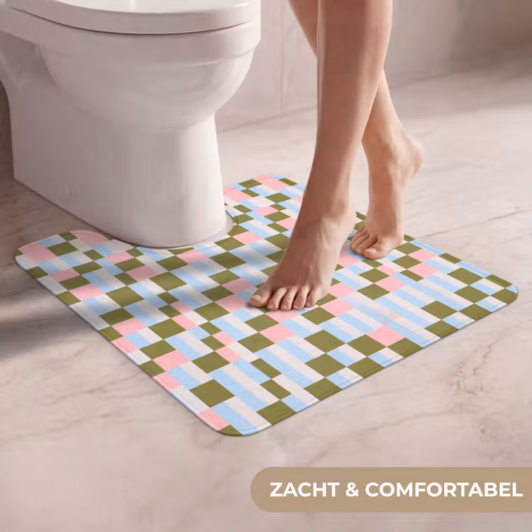 Wc Mat - Patroon - Geometrisch - Abstract - Kleurrijk - Modern — 5