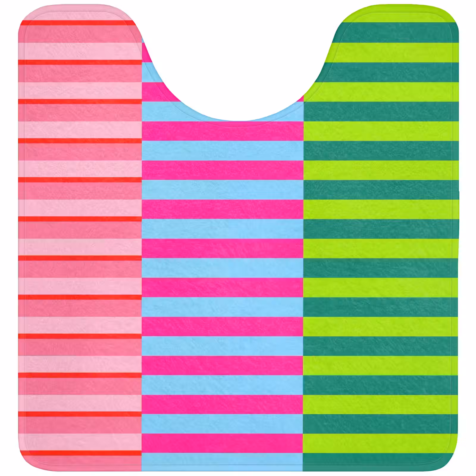 Wc Mat - Patroon - Strepen - Modern - Abstract - Kleurrijk — 1