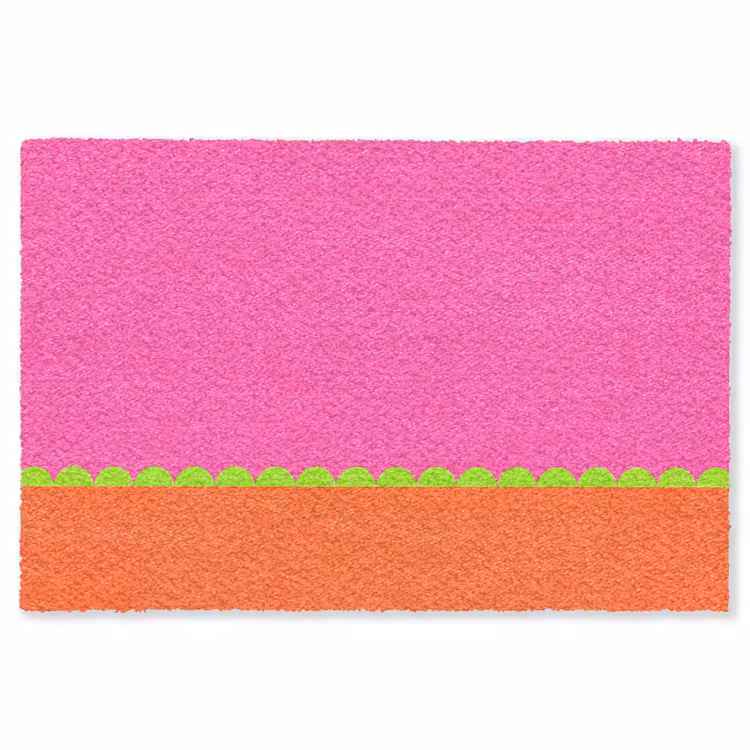 Vloerkleed - Abstract - Geometrisch - Kleurblokken - Roze - Oranje — 1