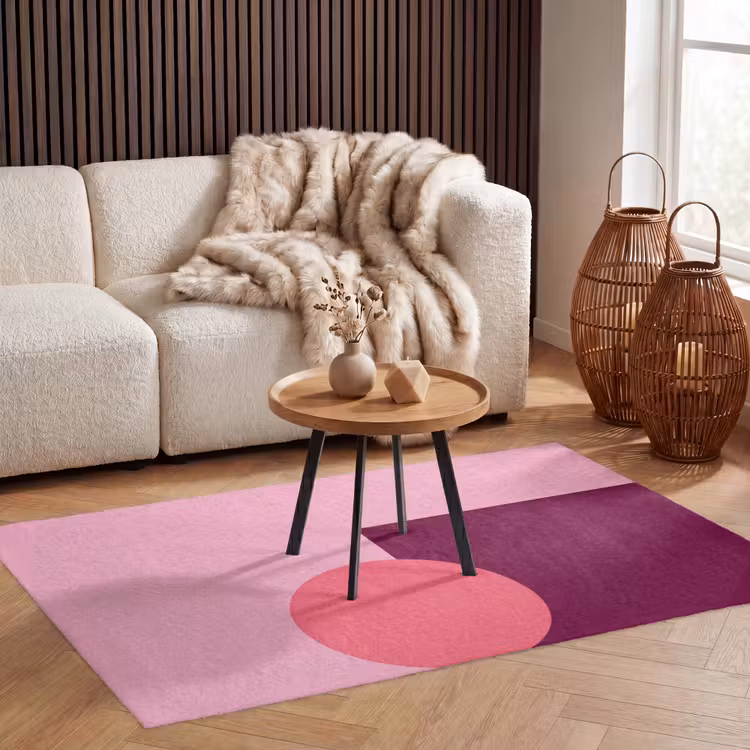 Vloerkleed - Abstract - Vormen - Roze - Modern - Design — 3