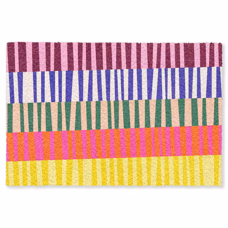 Vloerkleed - Patroon - Strepen - Abstract - Modern - Kleurrijk — 1