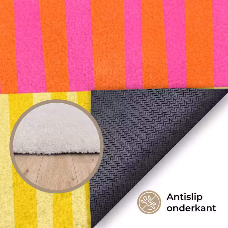 Vloerkleed - Patroon - Strepen - Abstract - Modern - Kleurrijk — 4