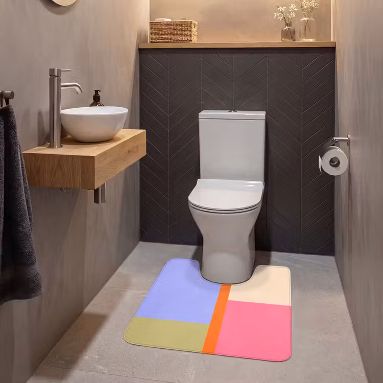 Wc Mat - Abstract - Geometrie - Kunst - Modern - Kleurrijk — 2