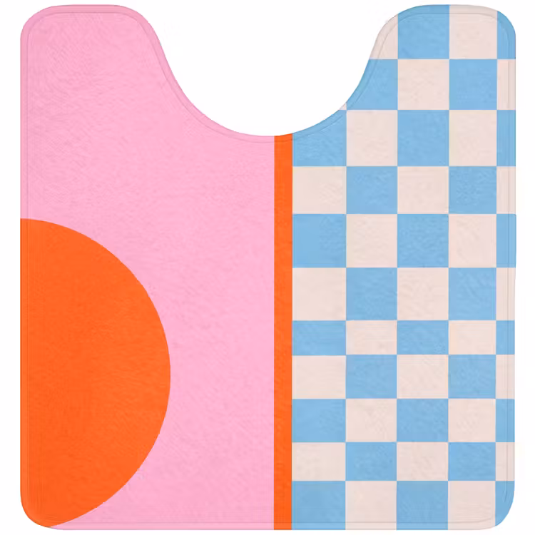 Wc Mat - Abstract - Vormen - Geometrisch - Modern - Kleurrijk — 1