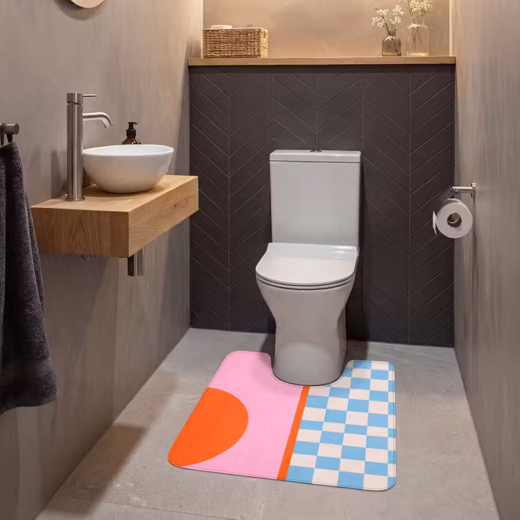 Wc Mat - Abstract - Vormen - Geometrisch - Modern - Kleurrijk — 2