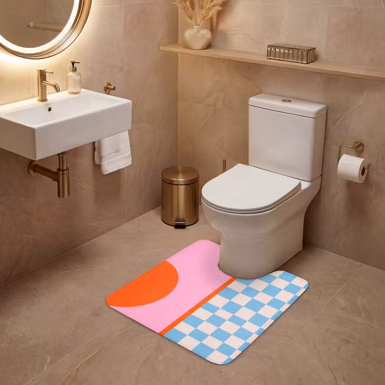 Wc Mat - Abstract - Vormen - Geometrisch - Modern - Kleurrijk — 3