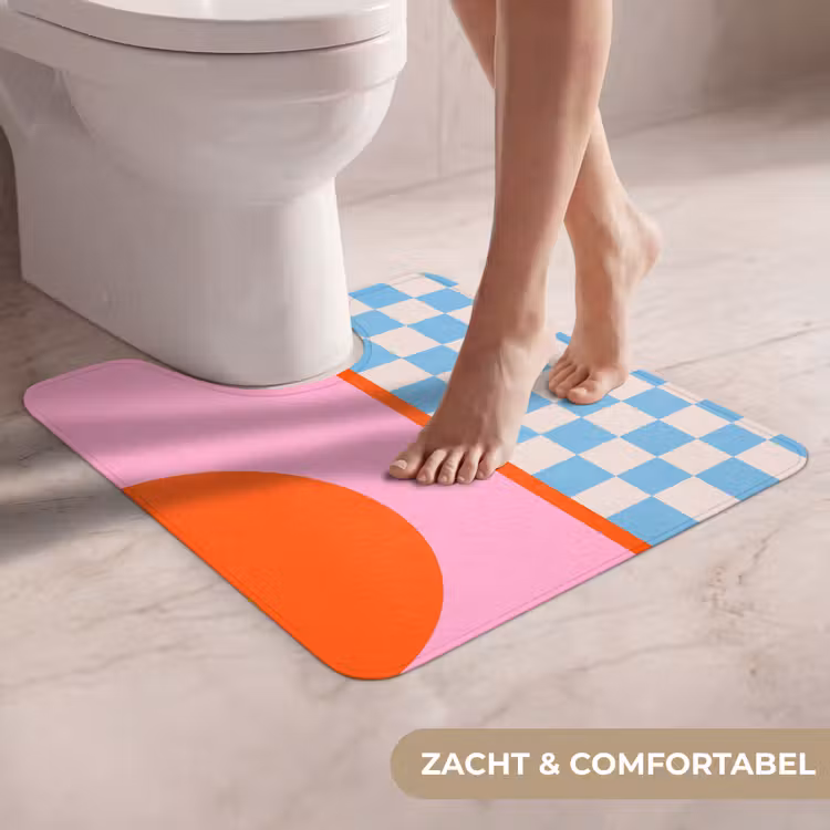 Wc Mat - Abstract - Vormen - Geometrisch - Modern - Kleurrijk — 5