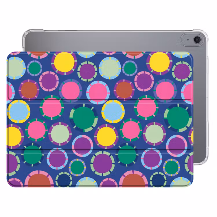 iPad hoes - Patroon - Cirkels - Abstract - Kleurrijk — 1