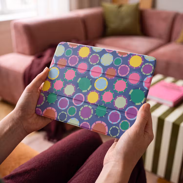 iPad hoes - Patroon - Cirkels - Abstract - Kleurrijk — 4