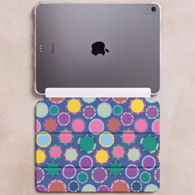 iPad hoes - Patroon - Cirkels - Abstract - Kleurrijk — 6