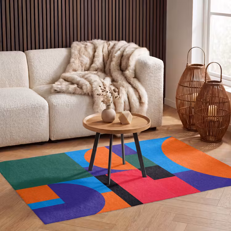 Vloerkleed - Geometrisch - Abstract - Vormen - Kleurrijk - Modern — 3