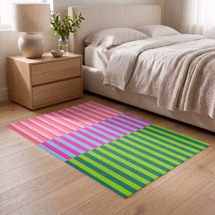 Vloerkleed - Patroon - Strepen - Modern - Abstract - Kleurrijk — 5