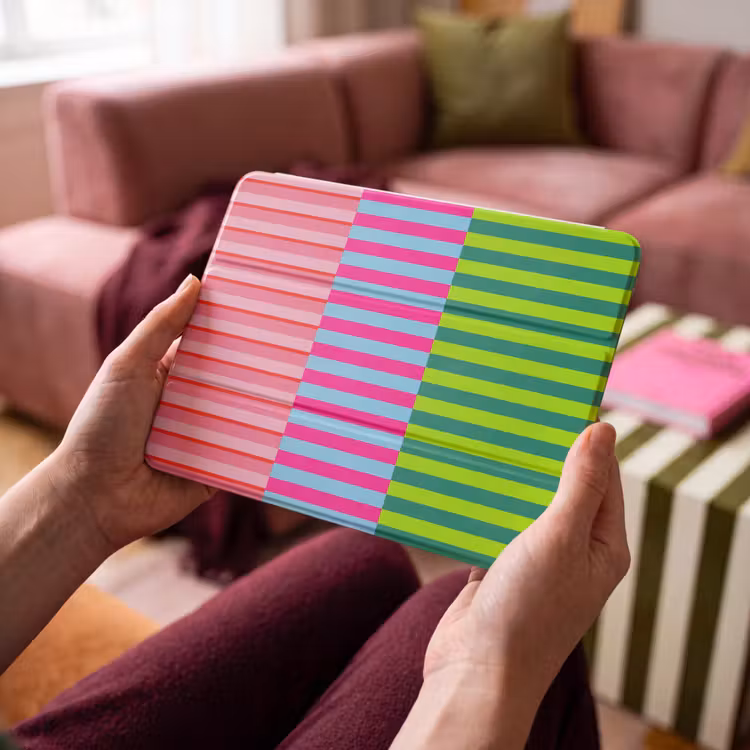 iPad hoes - Patroon - Strepen - Modern - Abstract - Kleurrijk — 4