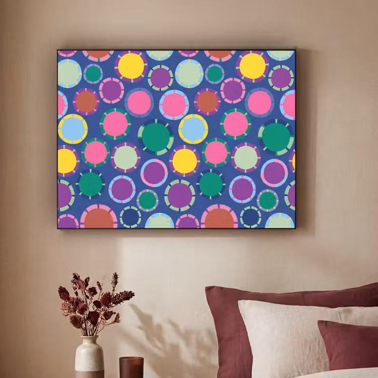 Art Frame - Patroon - Cirkels - Abstract - Kleurrijk — 3