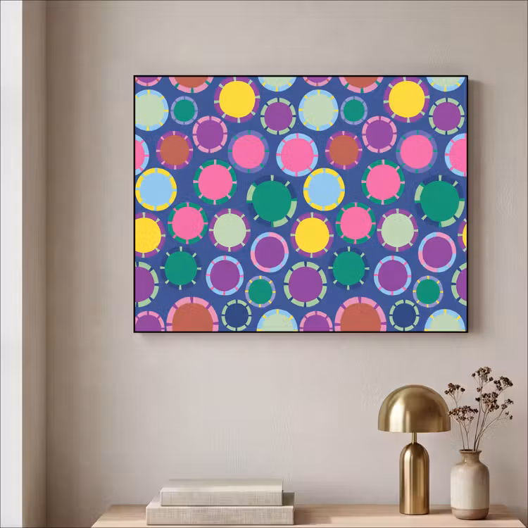 Art Frame - Patroon - Cirkels - Abstract - Kleurrijk — 5