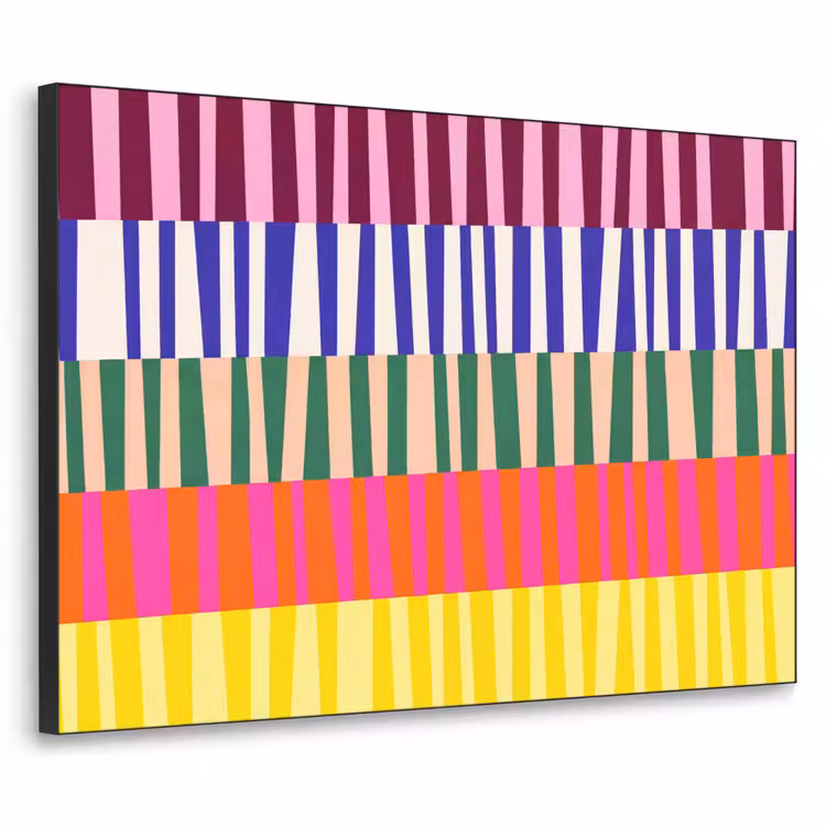 Art Frame - Patroon - Strepen - Abstract - Modern - Kleurrijk — 1