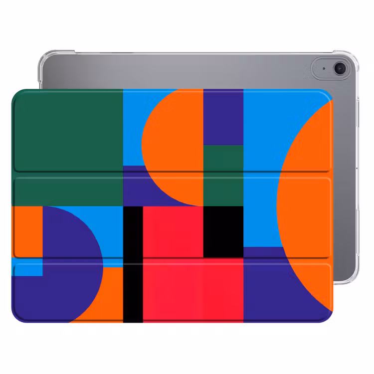 iPad hoes - Geometrisch - Abstract - Vormen - Kleurrijk - Modern — 1