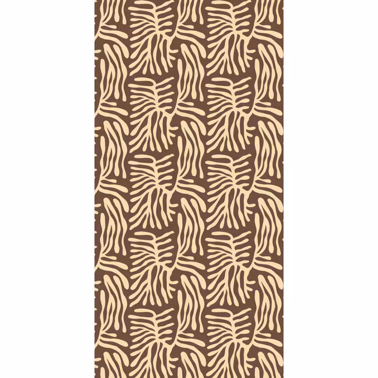 Behang - Bruin - Koraal - Expressief - Patroon — 2