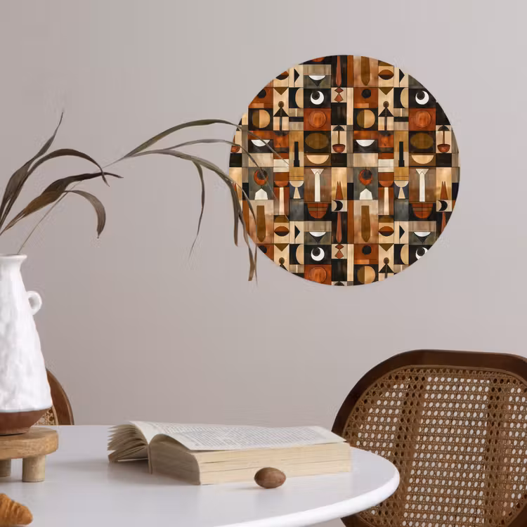 Behangcirkel - Terracotta - Geometrisch - Mid-Century - Patroon — 4