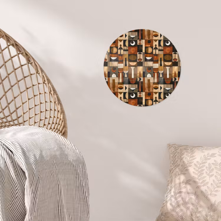 Behangcirkel - Terracotta - Geometrisch - Mid-Century - Patroon — 5