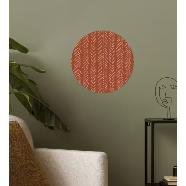Behangcirkel - Terracotta - Visgraat - Ambachtelijk - Patroon — 3