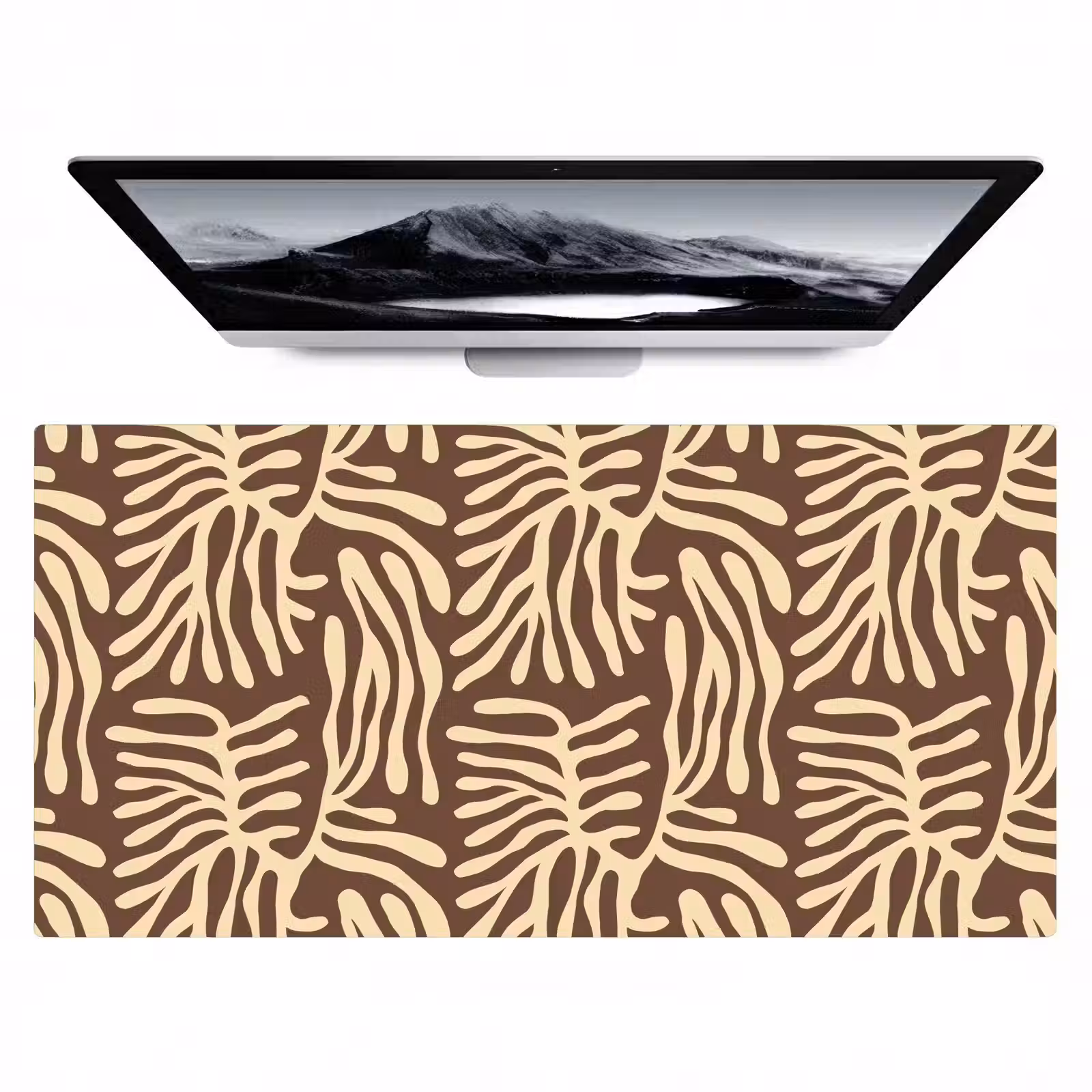 Bureau onderlegger - Bruin - Koraal - Expressief - Patroon — 1