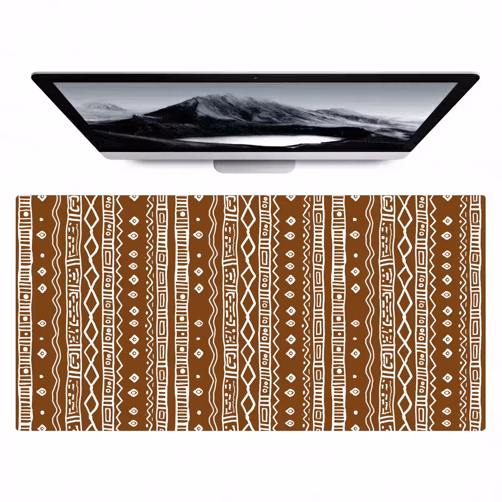 Bureau onderlegger - Chocoladebruin - Etnisch - Tribaal - Patroon — 1