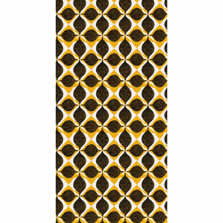 Behang - Geel - Zwart - Geometrisch - Retro - Textuur — 2