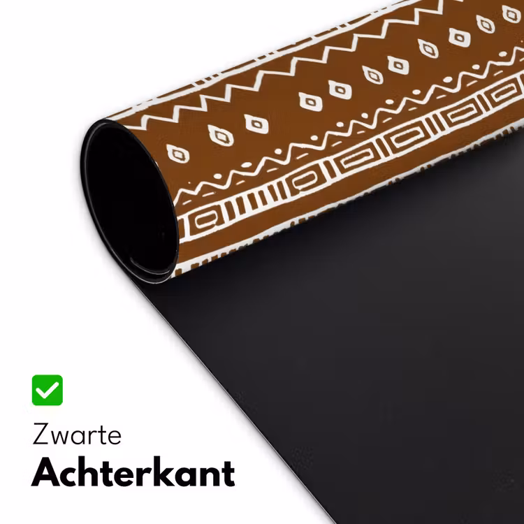 Bureau onderlegger - Chocoladebruin - Etnisch - Tribaal - Patroon — 5