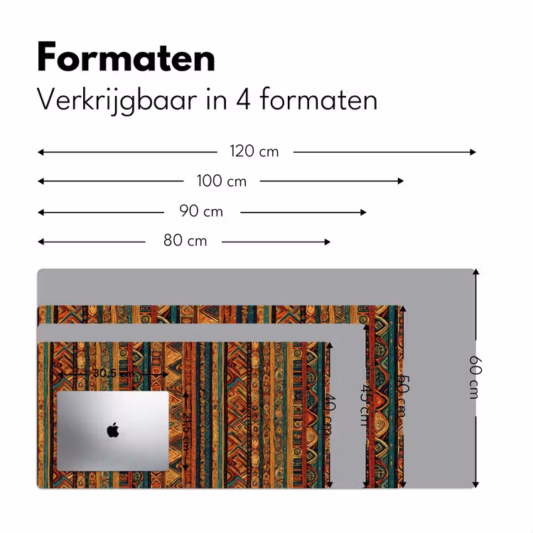 Bureau onderlegger - Kleurrijk - Etnisch - Folkloristisch - Patroon — 8