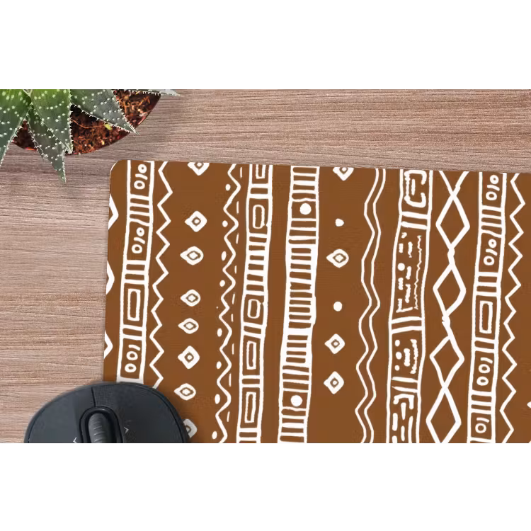 Muismat - Chocoladebruin - Etnisch - Tribaal - Patroon — 4