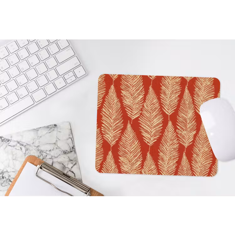 Muismat - Rood - Botanisch - Varen - Patroon — 2