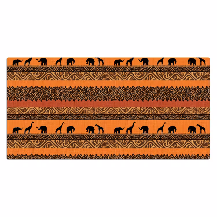Bureau onderlegger - Oranje - Safari - Afrikaans - Dieren - Patroon — 2