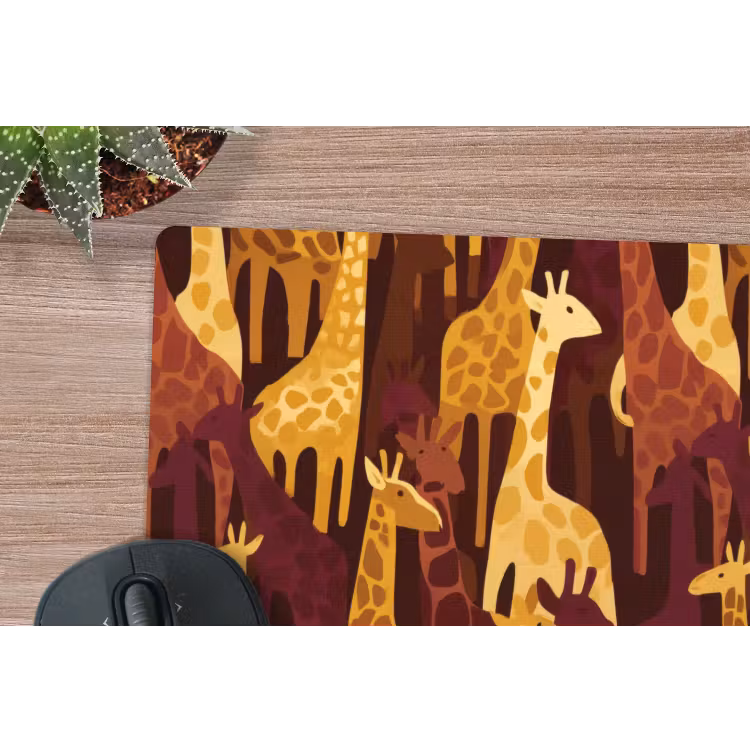 Muismat - Bruin - Giraffen - Safari - Patroon — 4