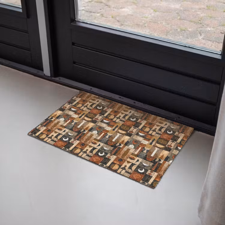 Deurmat - Terracotta - Geometrisch - Mid-Century - Patroon — 2