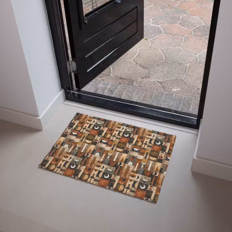 Deurmat - Terracotta - Geometrisch - Mid-Century - Patroon — 4