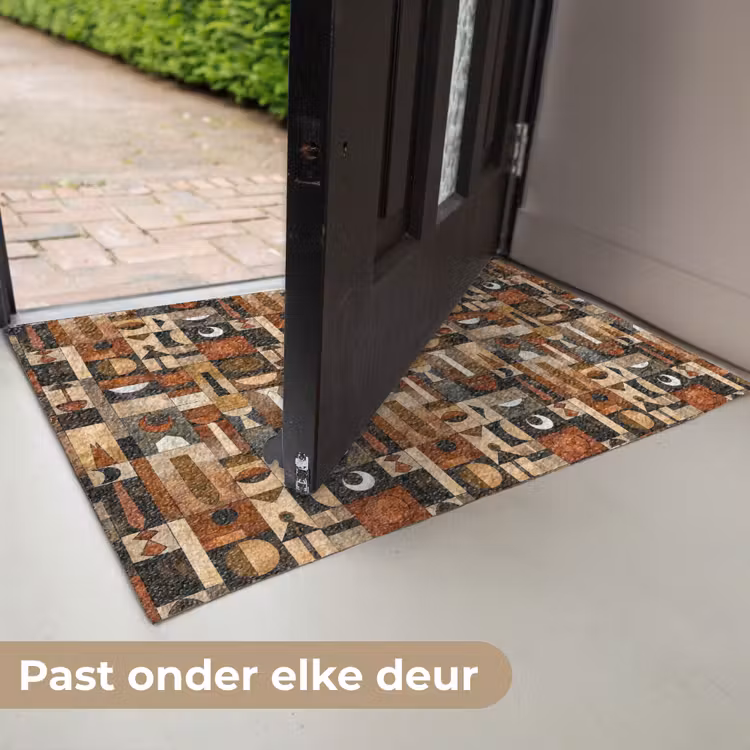 Deurmat - Terracotta - Geometrisch - Mid-Century - Patroon — 7
