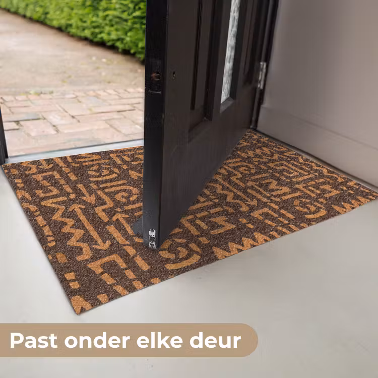 Deurmat - Chocoladebruin - Etnisch - Tribaal - Symbolen — 7