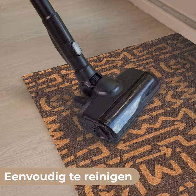 Deurmat - Chocoladebruin - Etnisch - Tribaal - Symbolen — 9