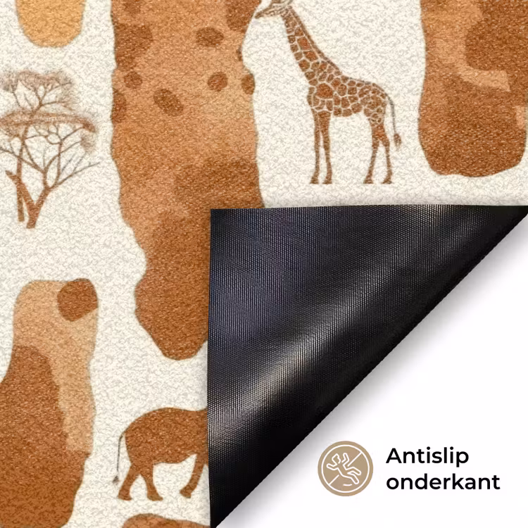 Deurmat - Terracotta - Safari - Dieren - Patroon — 6