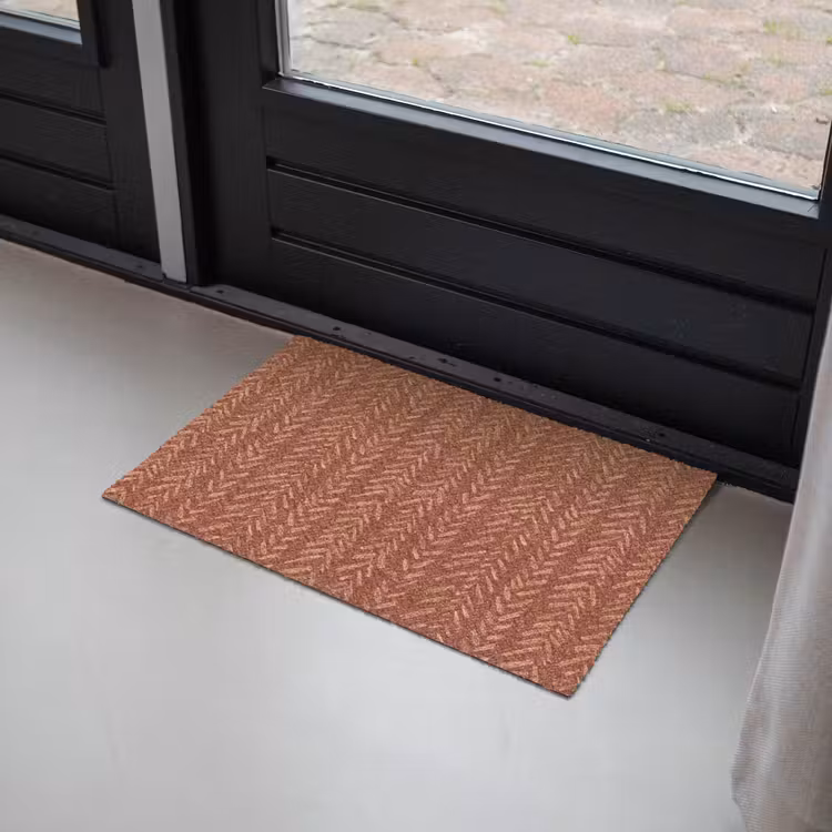 Deurmat - Terracotta - Visgraat - Ambachtelijk - Patroon — 2