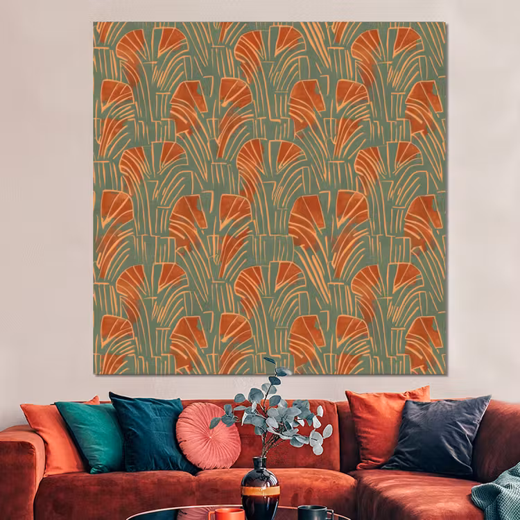 Forex - Groen - Terracotta - Deco - Waaiers — 3