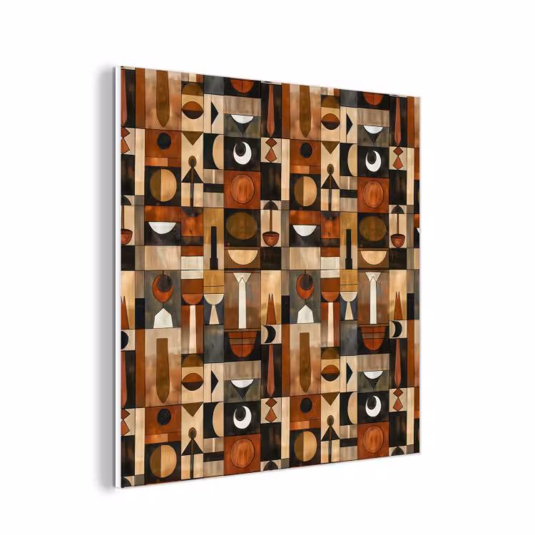 Forex - Terracotta - Geometrisch - Mid-Century - Patroon — 1