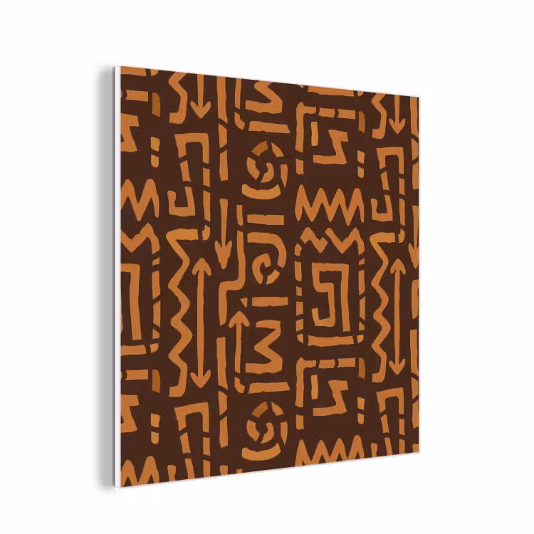 Forex - Chocoladebruin - Etnisch - Tribaal - Symbolen — 1