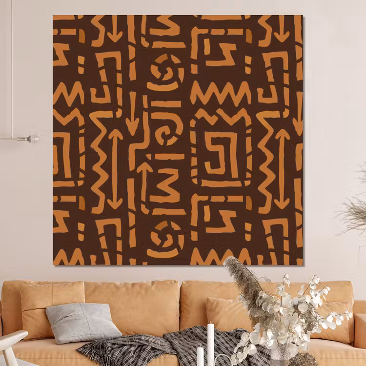 Forex - Chocoladebruin - Etnisch - Tribaal - Symbolen — 4